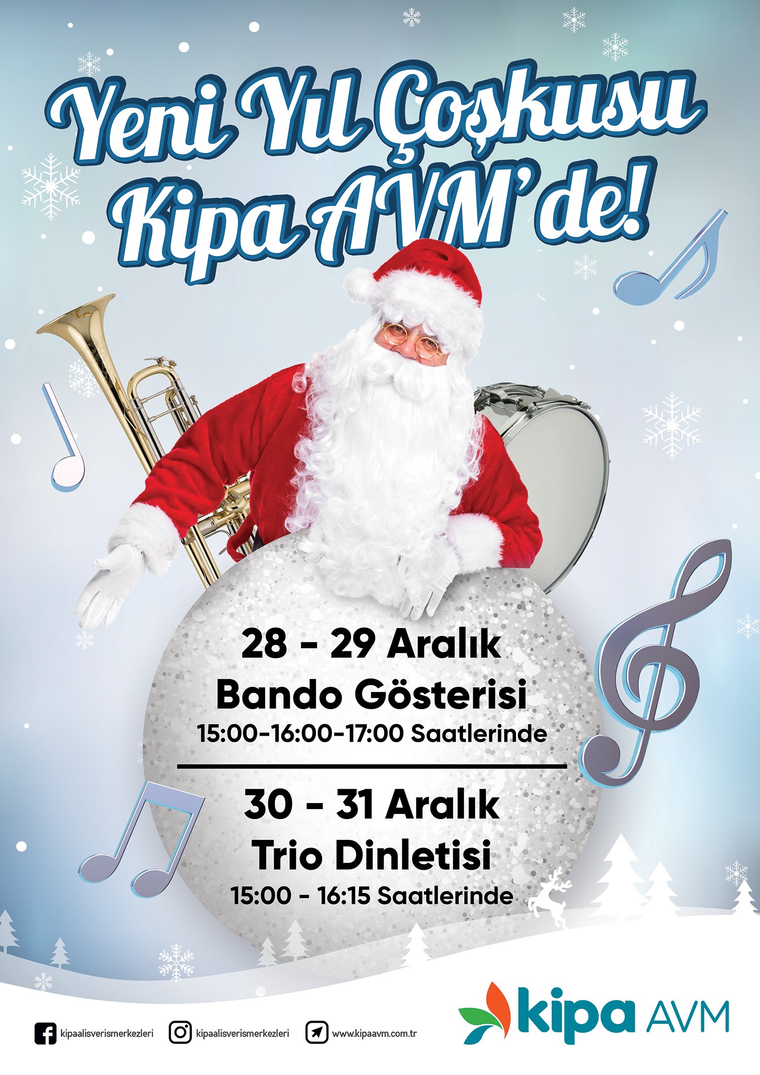 Yeni Yıl &Ccedil;oşkusu Kipa AVM'de!